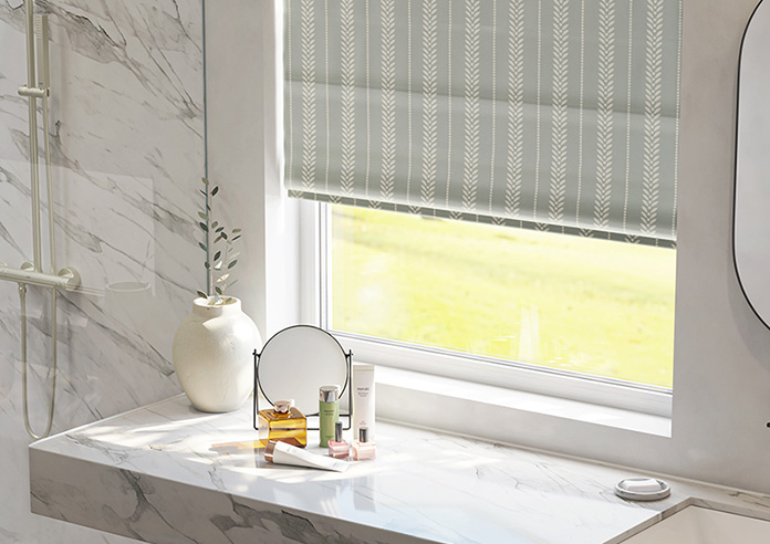 Laurel Stripe, Grey - Roman Blind - Image 5